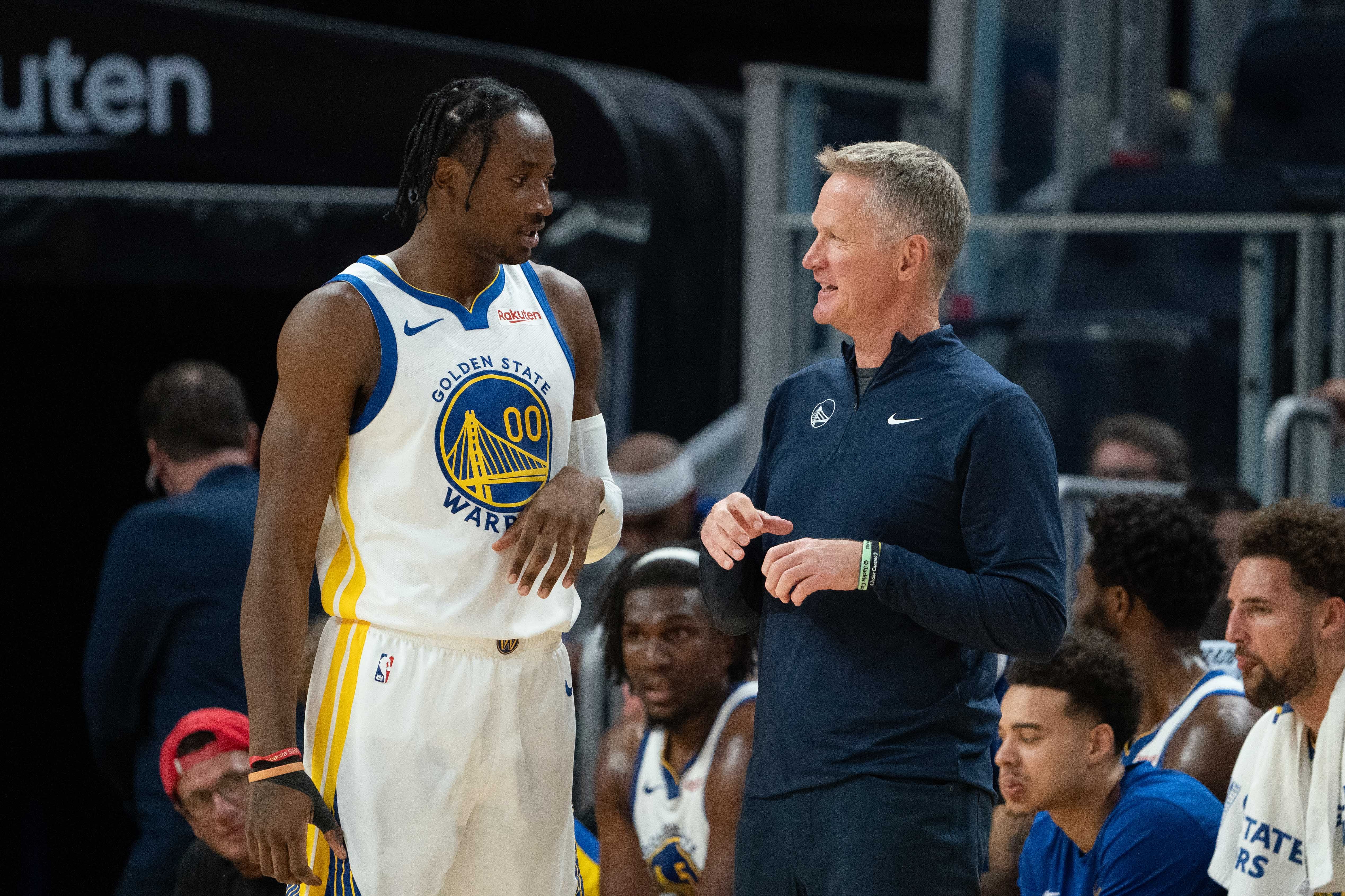 Steve Kerr praises Jonathan Kuminga after Game 3 loss. (Photo: IMAGN)